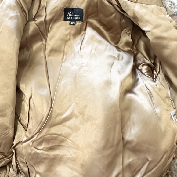 Niki made in Hong Kong dyed Rabbit Fur Coat Full Zip Jacket size 6 girl kid - Picture 8 of 8